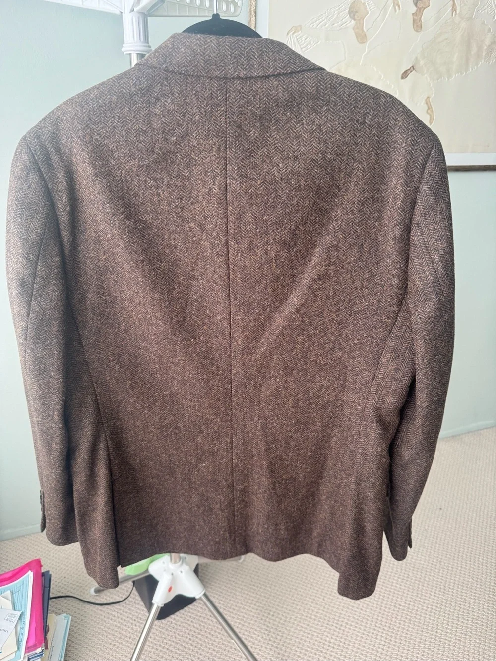 J Crew Men's Brown Tweed Blazer Ludlow - Classic Tailored Style